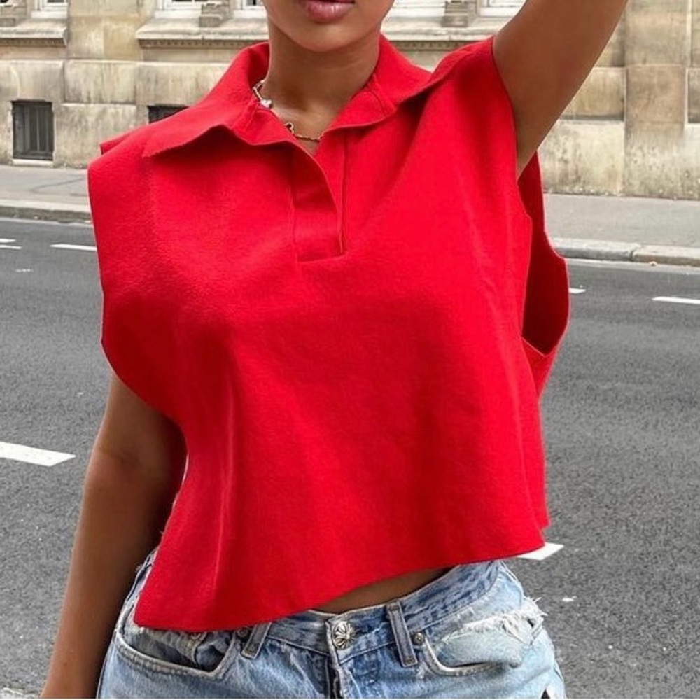 Mango knit top